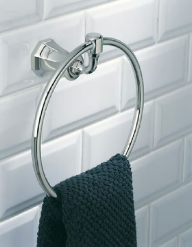 TRADITION WITH LEVER - Towel ring by THG Paris - view 3